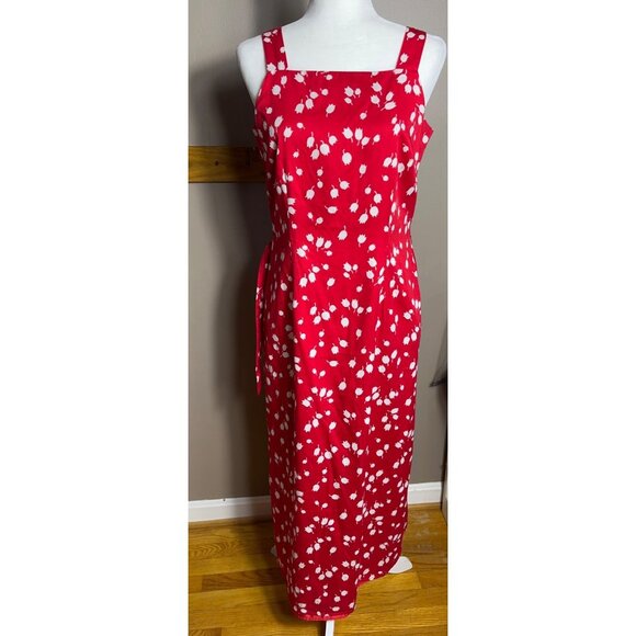 Liz Claiborne Dress Summer Maxi Bright Modest Square Neckline Elegant Womens 6 - Picture 6 of 12